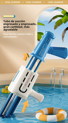 Pistola De Agua Roja Extragruesa De Cinco Cañones