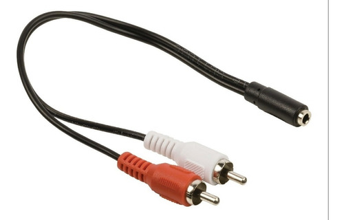 Cable Adaptador 2 Rca A Spica 3.5 Hembra