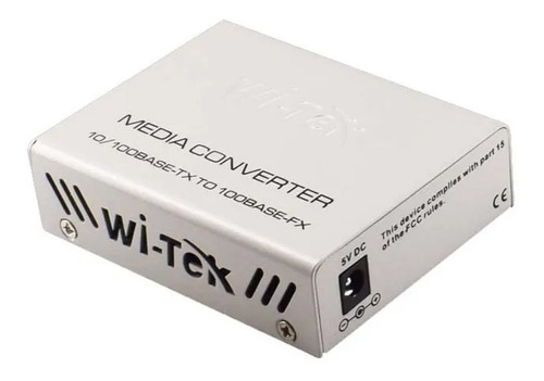Convertidor Medio Wdm Witek Wi-mc101g Fibra Sm 20km Gigabit