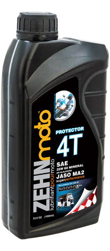 Aceite Zehnmoto Mineral 25w60 Protector 4 Tiempos 1 Litro