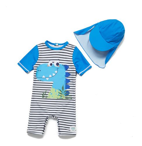 Traje De Bano Para Bebe Nino Con Proteccion Solar Upf 50+, D