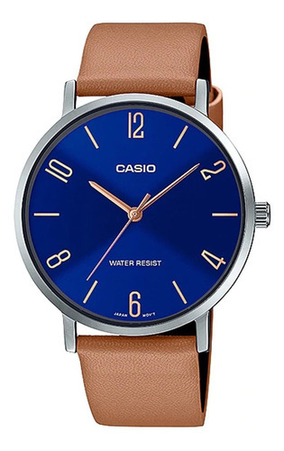 Reloj de pulsera Casio MTP-VT01L-2B2UDF, para hombre color