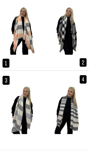 Pack De 10 Ruanas Pashminas Bufandas A Eleccion Mayorista