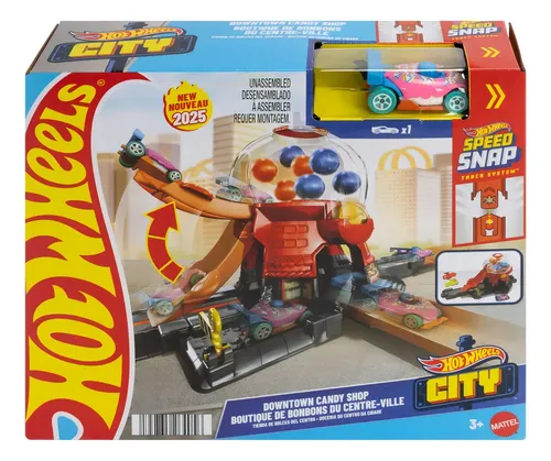 Pista Para Carrinho De Brinquedo Hot Wheels City Doceria