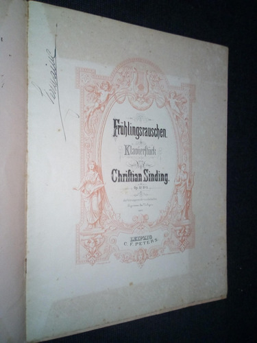 Imagen 2 de 3 de Partitura Fruhlingsrauschen Klavierftuck Christian Sinding
