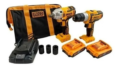 Imagen 1 de 5 de Pistola Llave De Impacto Inalambrica 20v 2bat Envios Gratis