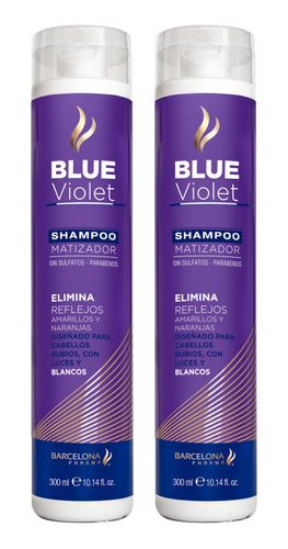 Dúo Shampoo Blue Violet Matizador 300ml