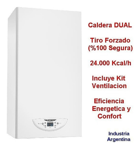 Caldera Ariston Hs-x 24 Dual + Kit Tiro Forzado New Bigshop