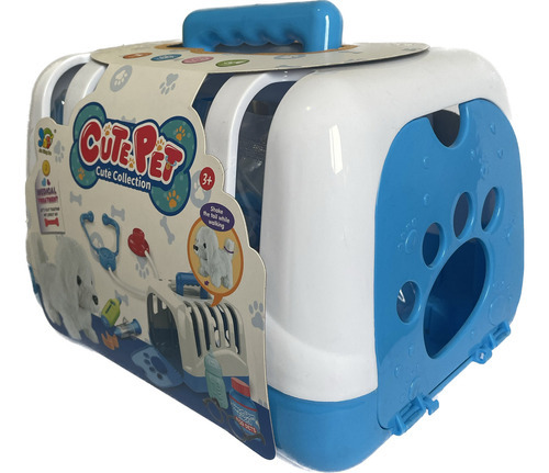 Set Veterinario Perrito Camina Y Mueve Cola Mascota De Ñiños