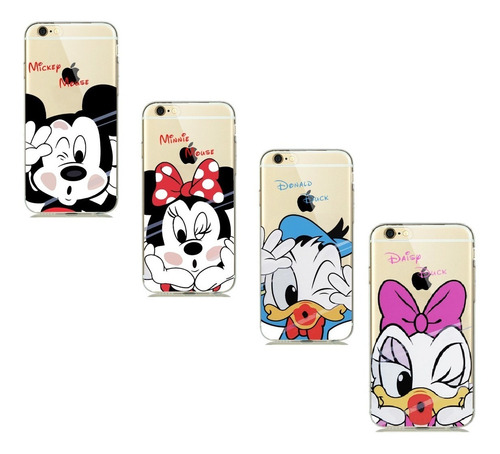 Funda Forro Donald, Mickey, Minie, Daisy iPhone 7 8