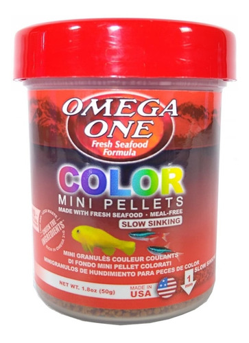 Color Micro Pellets 50gr Omega One Para Peces Tropicales