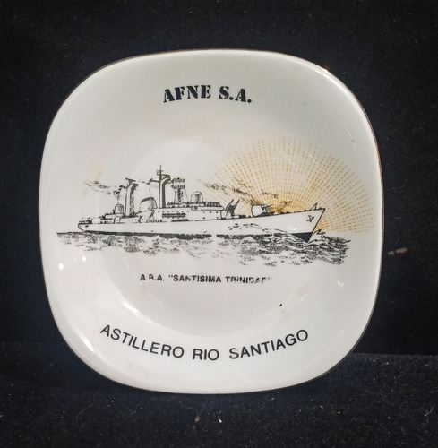 Platito Conmemorativo Ara Santísima Trinidad Asti. Rio Sgo. (Usado)