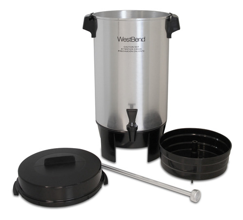 Cafetera Aluminio 42 Tazas Comercial West Bend 58002