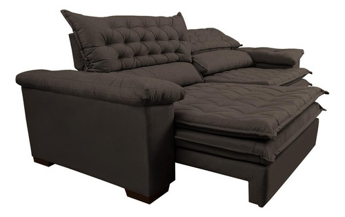 Sofá Retrátil Reclinável 2,32m Cama Inbox Alemanha. Velusoft