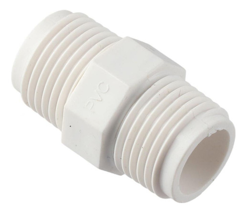 10 Boquillas De Pvc De 1/2 Pulgada, Macho A Macho, De Rosca