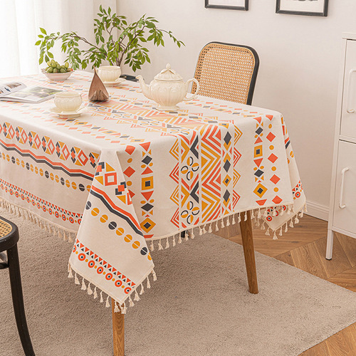 Mantel Bohemio Desechable Personalizado De Algodón Y Lino