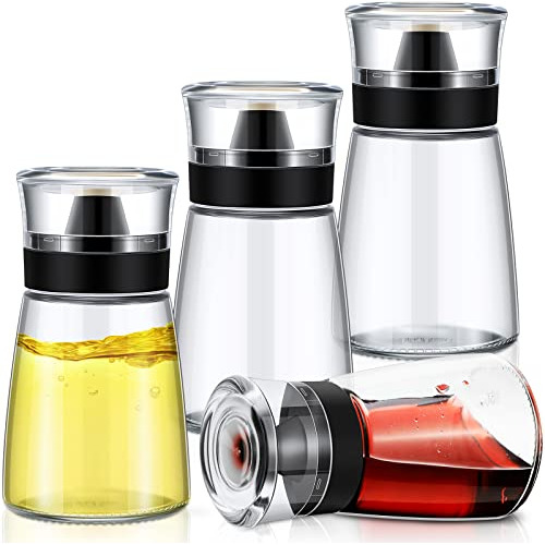 Gandeer 4 Pieces 5.4 Oz Oil Vinegar Dispenser Set No Dr...