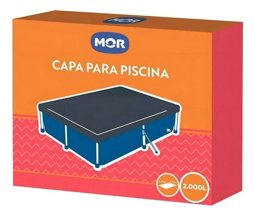 Capa Para Protejer Piscina Retangular 2.000 Litros Mor