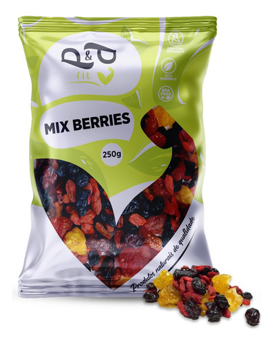 Mix Berries Cranberry Gojiberry Goldenberry Uva Passa 250g