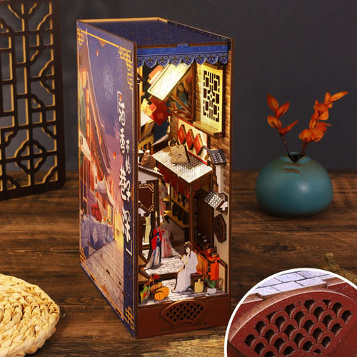 Kit De Suporte De Livro De Quebra-cabeça De Madeira 3d Com