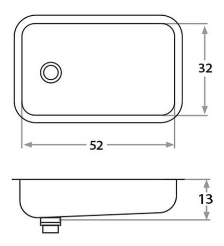 Imagen 2 de 3 de Bacha Simple De Acero Inoxidable Mi Pileta Bajo Mesada Para Cocina 103t 52 X 32 X 13 Cm Ahora 12 Y 18