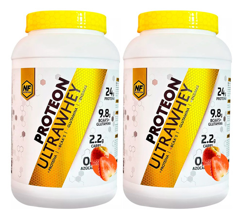 Nf Nutrition X2 Proteon Ultra Whey Suplemento Frutilla 3c