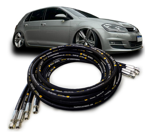 Kit Mangueira Prensada Suspensão A Ar Premium Gol G5