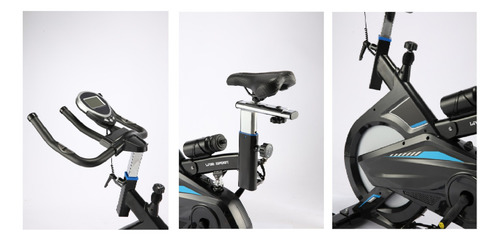 Bicicleta Spinning Magnética Live Up Negro 8 Kg - Kidscool
