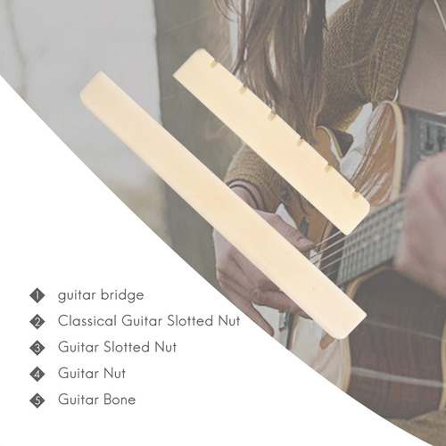 Juego De Tuercas Ranuradas Para Guitarra Clásica