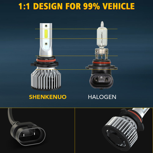 Kit Focus Led 9006 9005 Para Chevrolet C1500 90-99 12000lm
