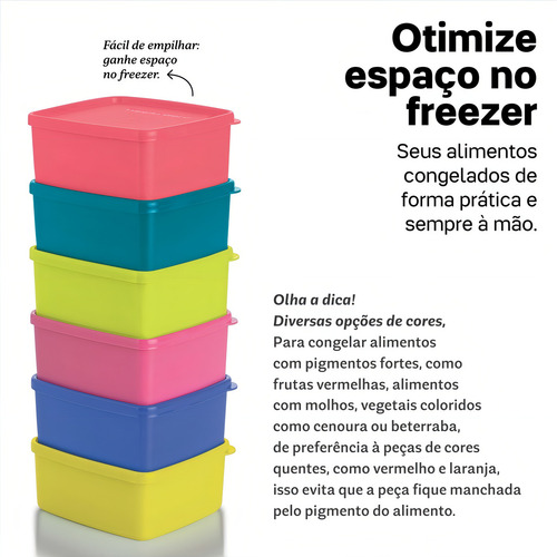 Tupperware | Jeitosinhos 400 Ml Freezer - Cores Cor Aqui Tem Cheiro Verde