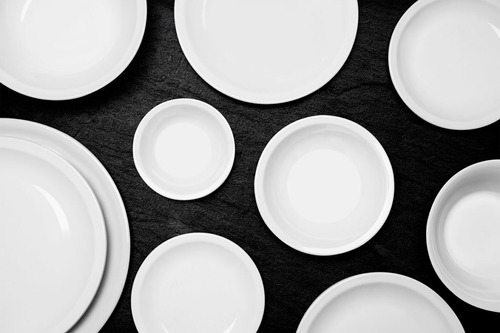 Bowl Ensaladera Chica Porcelana Blanca Vajilla Tsuji 450