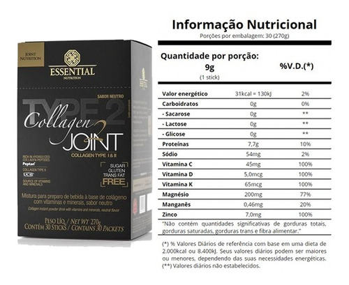 Colageno Joint 30 Sachês - Essential Nutrition