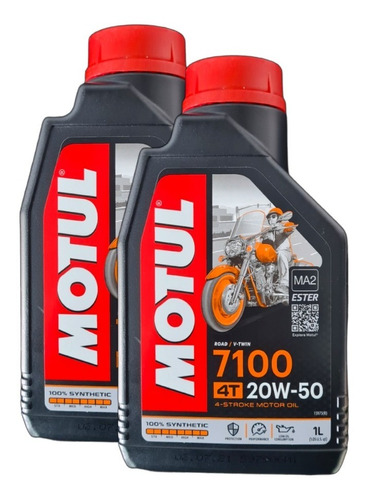 Aceite Motul 7100 20w50 4t 100% Sintético Frances (2 Litros)