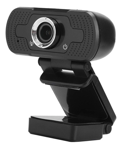Camera Full Hd 1080p Webcam Usb Microfone Desktop Homeoffice Cor Preto