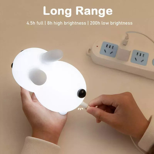 Lâmpada Noturna Led Para Decoração De Coelho, Lâmpada D