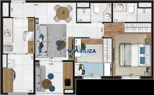 Imagem 8 de 14 de Apartamento À Venda, 56 M² Por R$ 393.863,00 - Gopoúva - Guarulhos/sp - Ap3753