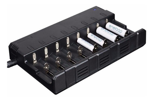 Imagem 3 de 3 de Carregador Para Baterias De Lítio Klarus C8 - P/ 8 Baterias