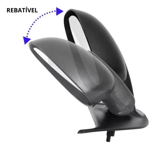 Par Retrovisor Nova Fiorino 2015 A 2024 Com Controle Manual