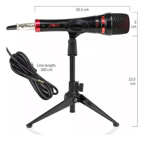 Kit Micrófono Condensador Con Tarjeta Sonido V8 Efecto 4en1