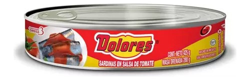 Sardina Dolores En Salsa De Tomate 425gr(pack De 12)