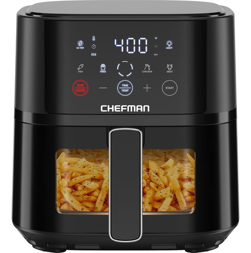 Freidora Compacta Chefman De 4 Cuartos De Galón Con Tecnolog