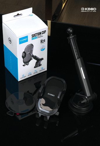Soporte Celular Universal Auto Kbod H24 Brazo Largo Ajustabl Negro