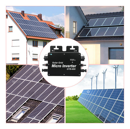 La Red Del Inversor Al Microinversor Enlaza 600 W Dc 120 V A