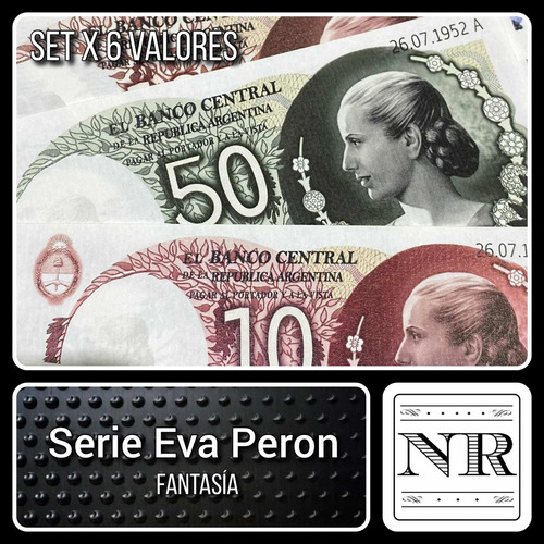 Argentina - 5 A 1.000 Pesos - Billetes Eva Peron - Fantasia