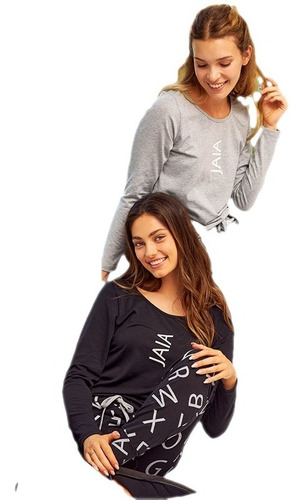 Imagen 4 de 6 de Pijama Mujer Otoño / Invierno Letras Tokio Jaia 22009