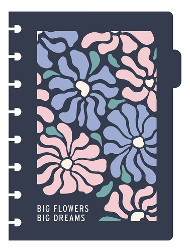 Cuaderno A Discos Mooving Loop Inteligente A5 X80 Hojas Color A Garden Full Of Flowers