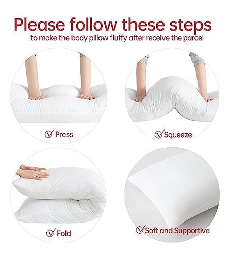 Relleno De Almohada Corporal Suave Y Transpirable 50 X 137 C