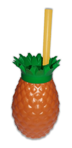 Imagem 1 de 10 de 10 Copos Decorativo Canudo Lembrancinha Moana Tropical 300ml