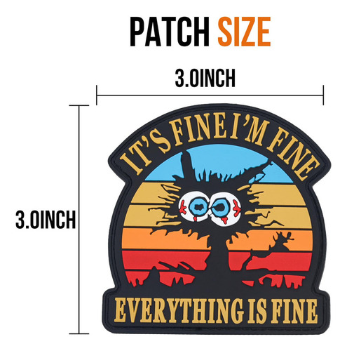 Parche It's Fine I'm Fine Everything Is Fine, Divertido Parc